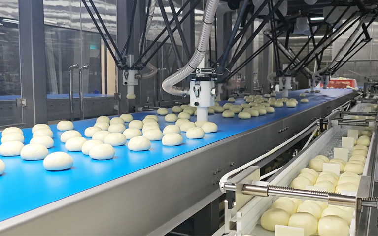 包子裝托盒/裝袋柔性包裝自動化生產線